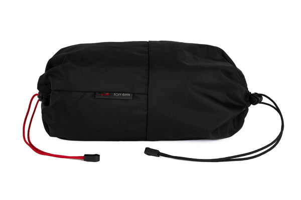 An Aeronaut 45 Travel Laundry Stuff Sack in Black 210 Ballistic.